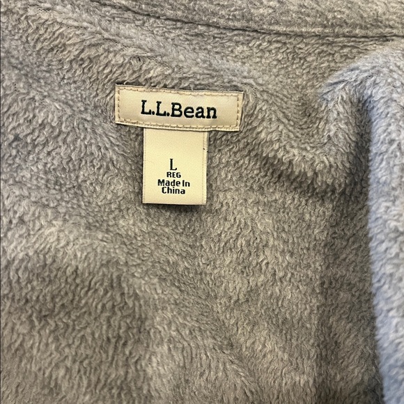 L.L.Bean Fleece-Lined Plaid Button-Down Shirt Jacket Size L - Picture 3 of 8